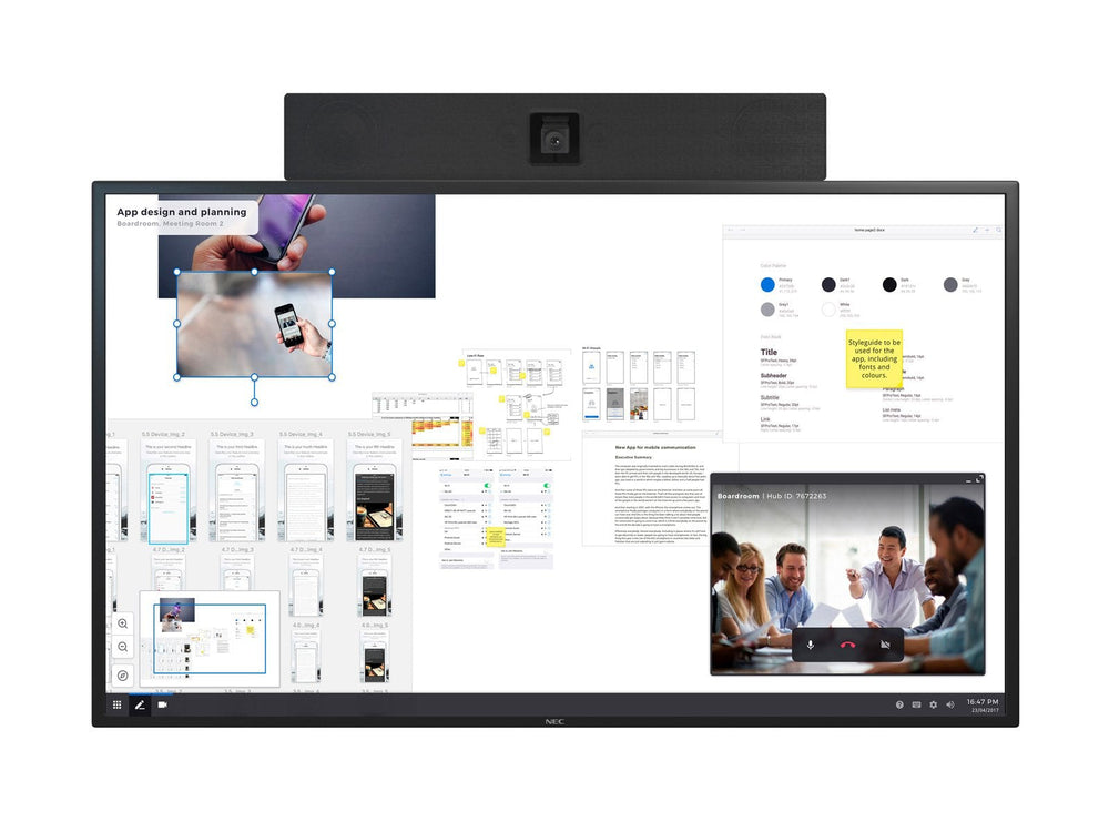 NEC 55-inch InfinityBoard Interactive Flat Panel