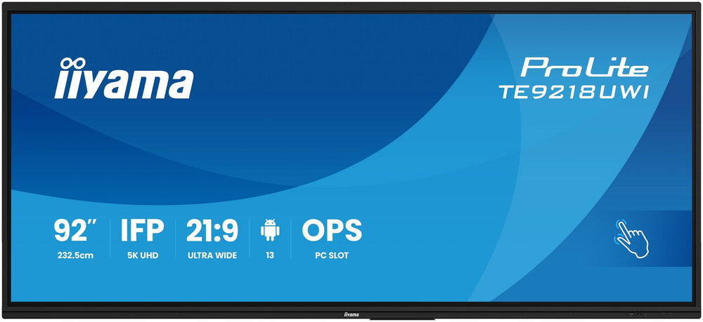 إيياما (iiyama) ProLite TE9218UWI-B1AG شاشة تفاعلية مقاس 92 بوصة