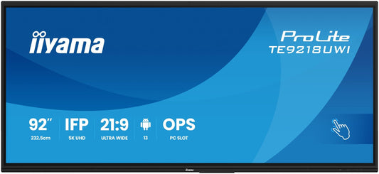 iiyama ProLite TE9218UWI-B1AG 92-inch Interactive Flat Panel