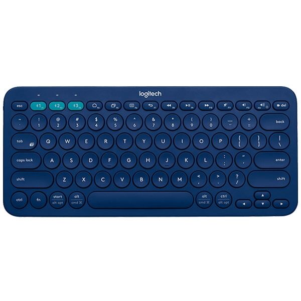 Logitech K380 Multi-Device Bluetooth® Keyboard Blue – Portable Wireless Keyboard for Multitasking Across Devices access…