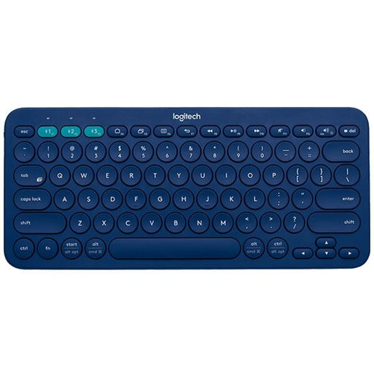 Logitech K380 Multi-Device Bluetooth® Keyboard Blue – Portable Wireless Keyboard for Multitasking Across Devices access…