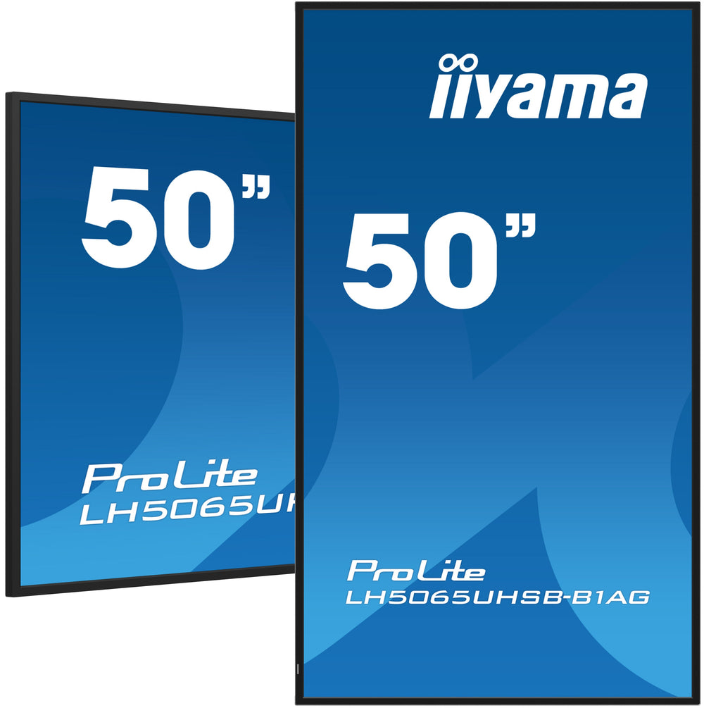 شاشة عرض رقمية إيايما (iiyama) ProLite LH5065UHSB-B1AG مقاس 50 بوصة – LH5065UHSB-B1AG