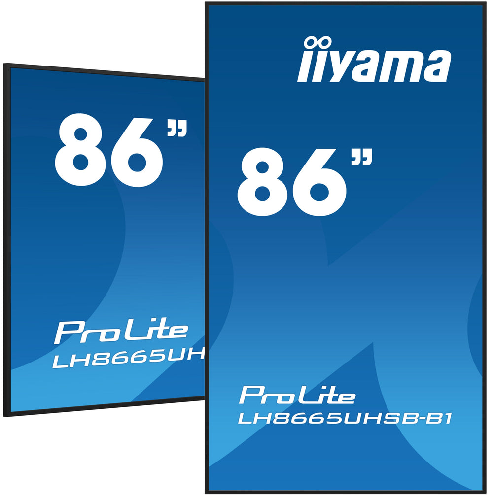 iiyama ProLite LH8665UHSB 86" Digital Signage Display – LH8665UHSB-B1