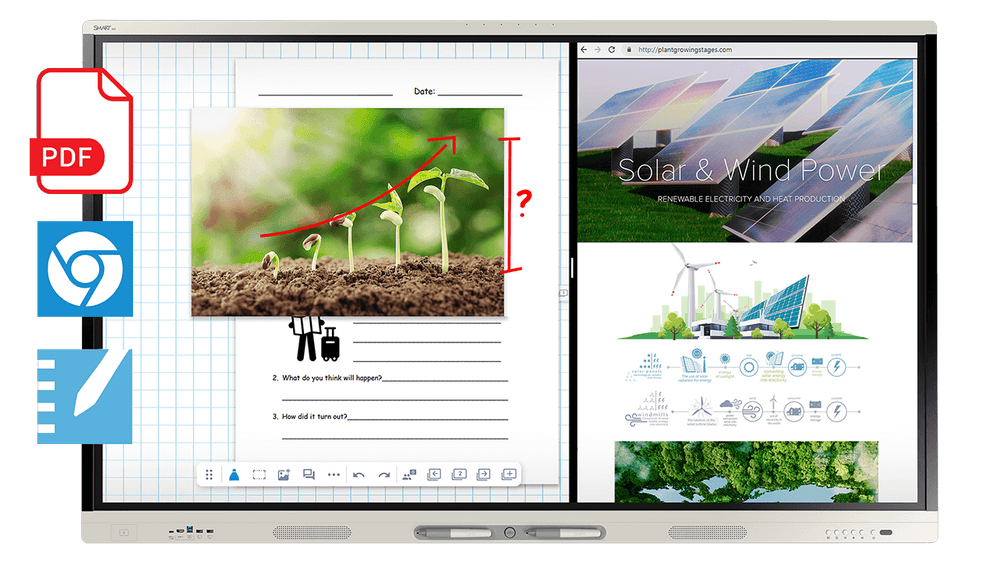 SMART Board MX065-V5 interactive display