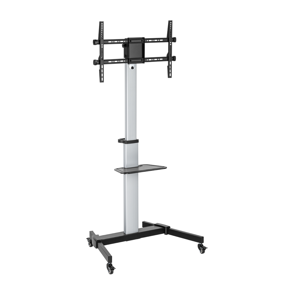 عربة تلفزيون متنقلة من الألمنيوم VSYS VFS44-46TW لشاشات 37"–86"، 50 kg